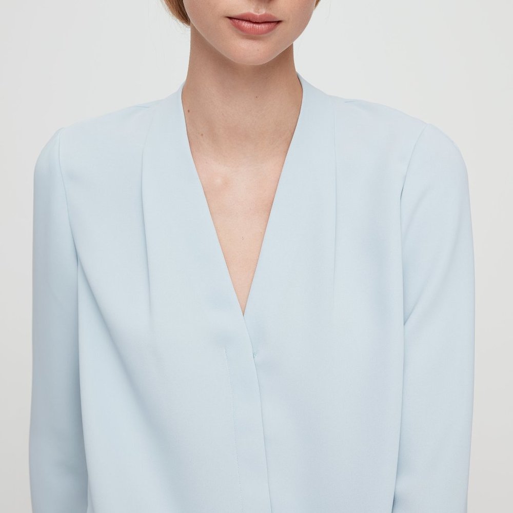 ISO Aritzia Babaton Power Blouse in blue